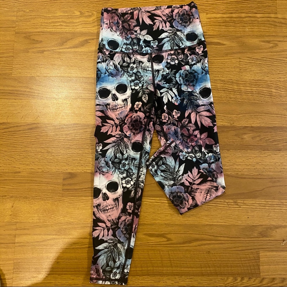 Skull leggings 3/4 length